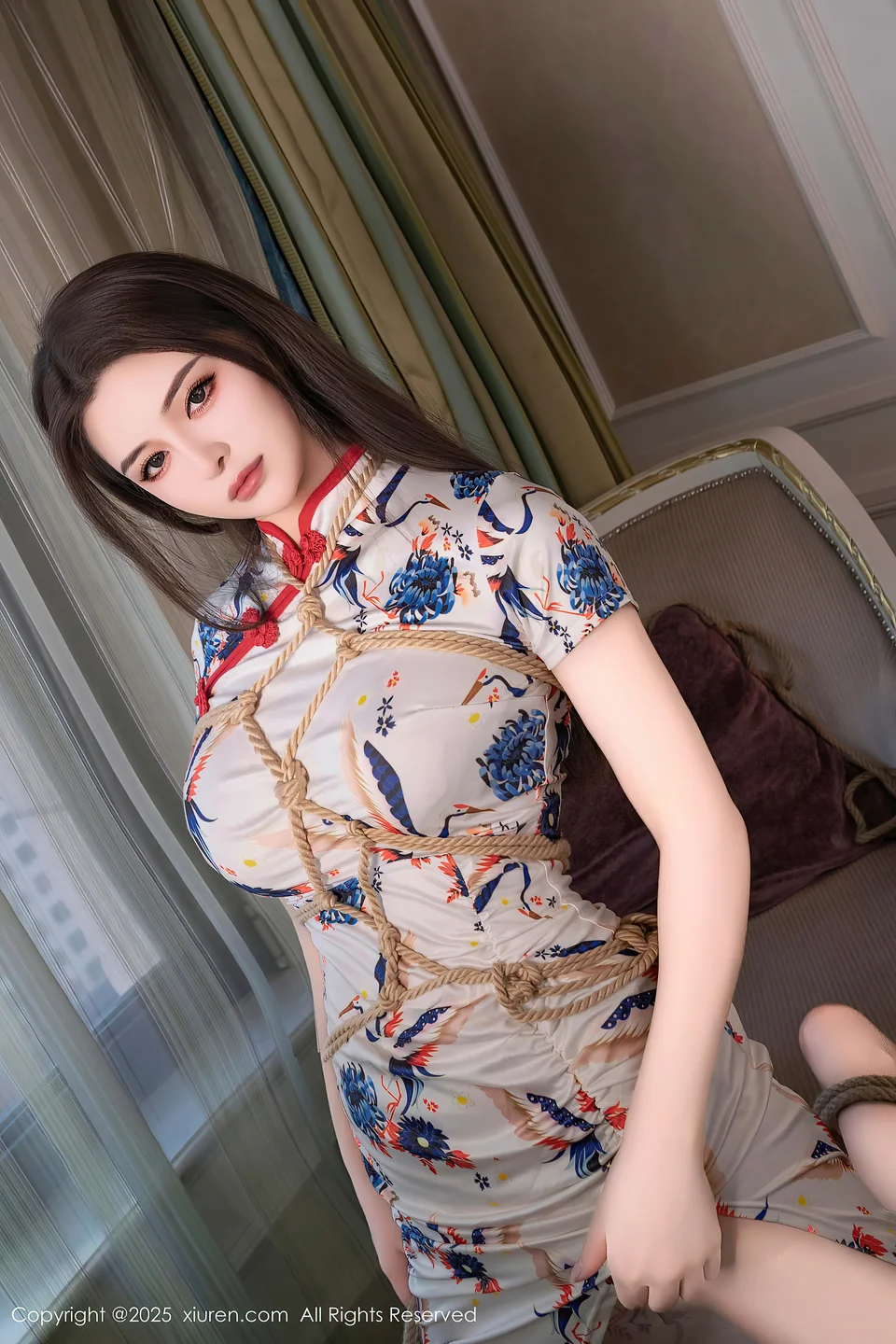 秀人网 - 灿宝 旗袍捆绑 [97P-1.08GB] tg@simisebaisi 【丝足阁】016.webp